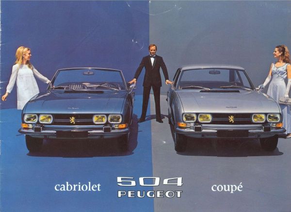 1979,1980,1981,... PEUGEOT 504 CABRIOLET SPEC SHEET Brochure