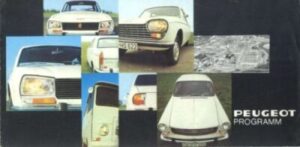 Peugeot Range 1969 (?) Brochure Cover