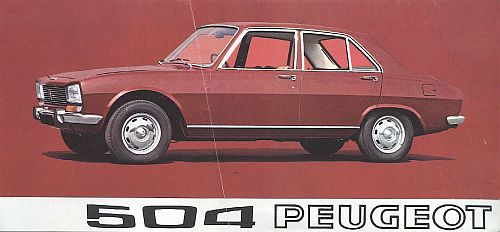 PEUGEOT 504 1971cc Saloon UK Market Original Car Sales Brochure 1973 